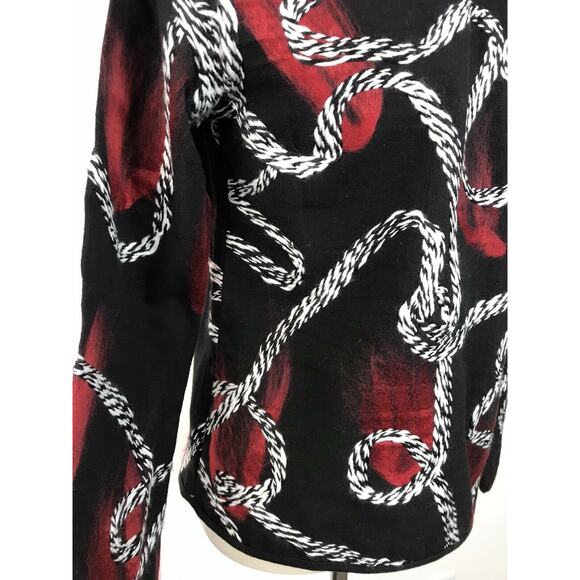 Kaktus Open Front Embroidered Print Jacket - Picture 11 of 12